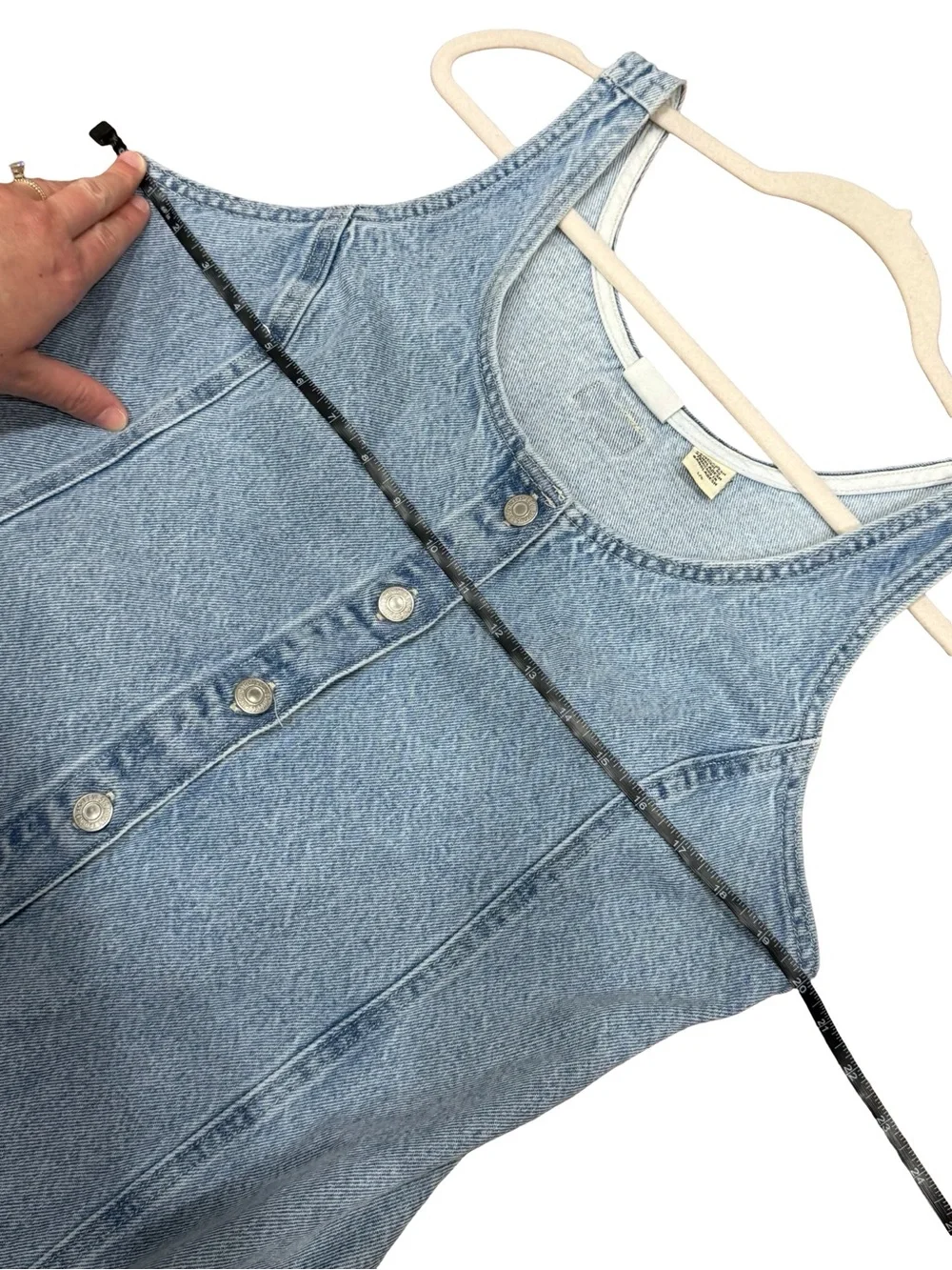🌟 Levi's Tuli Denim Mini Dress Size Large‎ Blue Jean Dress